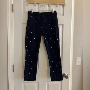 J. Crew Vintage Straight Chino Pants in Polka Dot
